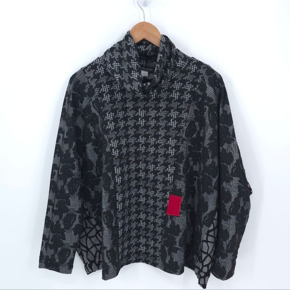 Moonlight Y&S Fashion Boxy Fit Textured Knit Sweater Womens S Black Art To Wear